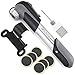 GIYO Mini Bike Pump Portable, 120 PSI High Pressure Bicycle Air Pump Fits Presta & Schrader Automatically Patch and Mount Kits Included