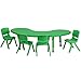 Flash Furniture Half-Moon Activity Table Set, 35