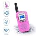 Funkprofi Walkie Talkies for Kids 22 Channels Long Range Rechargeable Walkie Talkies with Battery and Charger, Gift for Boys and Girls, 1 Pair (Pink)