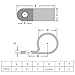 Hicarer 100 Pcs R-Type Cable Clips 1/4