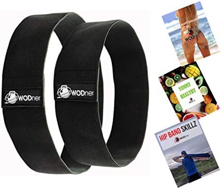 WODner Premium Hip Bands | Fabric Resistance Bands | 30 Day Program and Workout ebooks and Videos Sent via email
