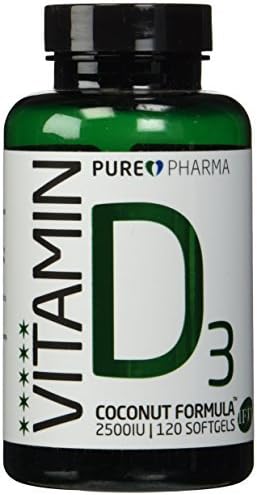 PurePharma D3: COCONUT FORMULA 2500 IU (120 SOFTGEL) by PurePharma