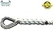 3 Strand Mooring Pendant Premium 100% Nylon Rope 1/2' X 8' with Thimble (Tensile Strength 6400 Lbs.)