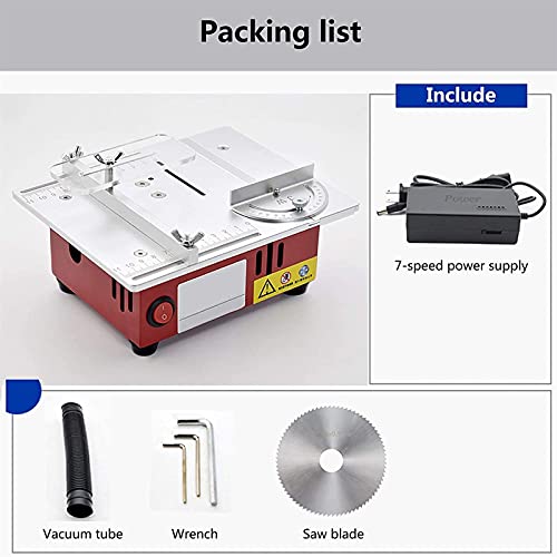 FZYE Tragbare Tischkreissäge , Anhebbare Tischkreissäge, tragbare Tischkreissäge 96 W mit Kreissägeblatt und Netzteil… – Bild 3
