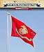 Marine Corps Flag by USA Flag Co. is 100% American Made: The BEST 3x5 Outdoor USMC Flag, Made in the USA (3 by 5 foot)
