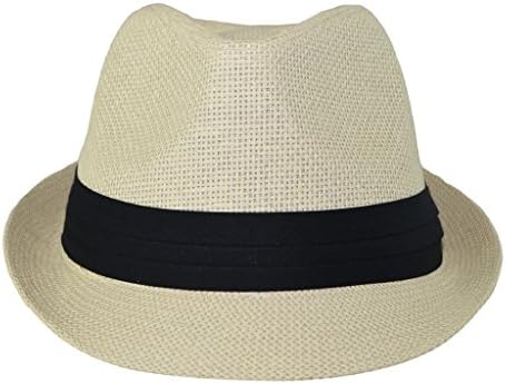 The Hatter Men's Big Size Summer Cool Straw Fedora Hat