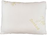 Relax Home Life Bamboo Shredded Memory Foam 12 x 16 inch Pillow with Stay Cool Zipper Cover, Travel Pillow