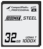 Hoodman RAW Steel Class 7 32GB CompactFlash Card, 1000x High Speed