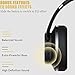 DOQAUS Bluetooth Wireless Headphones Over Ear,52 Hours Playtime Wireless Headphones with 3 EQ Modes,HiFi Stereo Headphones with Microphone and Soft Protein Earpads for iPhone/TV/PC/Home Office