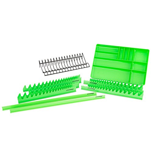 OEMTOOLS 22189 12 Piece Tool Organizer Set - For Organizing and Storing Wrenches, Pliers, Tools and Parts - Includes Organizing Tray and Drawer Dividers