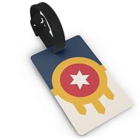RZM YLY Tulsa Flag Luggage Tag Travel Bag Suitcase Labels W/Privacy Cover Tags Travel ID Label for Bag with Strap