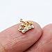 So Beauty 10pcs Alloy 3D Rhinestone Golden Crown Nail Art Tips Slice DIY Decoration