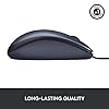 Logitech-B100-Wired-USB-Mouse-3-Buttons-Optical-Tracking-Ambidextrous-PC-Mac-Laptop-Black Logitech B100 Wired USB Mouse, 3-Buttons, Optical Tracking, Ambidextrous PC / Mac / Laptop - Black