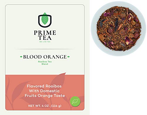ROOIBOS TEA - 4 Ounce of Tea ≈ 60 servings - Delicious Vegan Caffeine Free Non-GMO All Natural Flavors Assortment of Loose Leaf Tea - Hot or Iced -