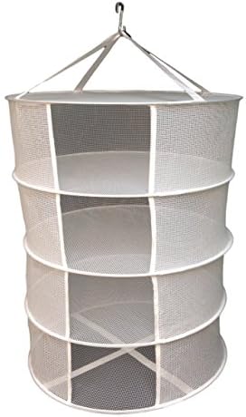 Eco Organics 420 Curing Rack for Drying Buds. 22" by 27" Hydroponic Hanging Net with 4 Protected Layers.