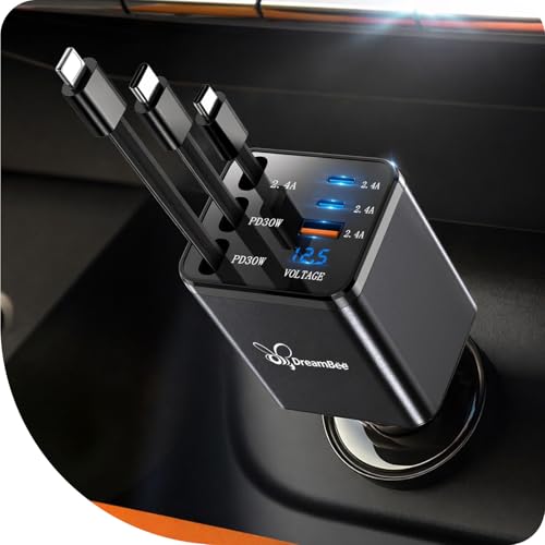 DreamBee 108W Retractable Car Charger