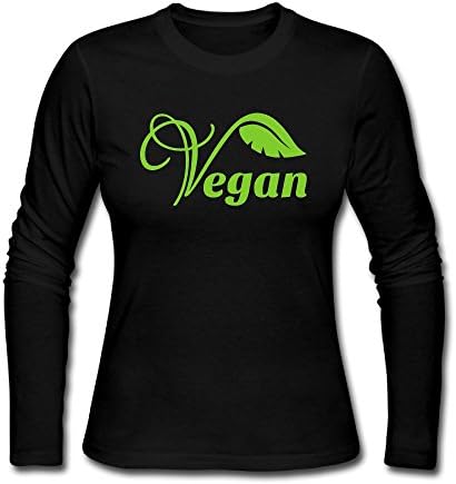 Vegan Vegetarian Women's Autumn Long Sleeve T Shirt Crew Neck Tees