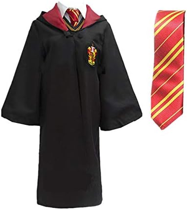 AVGe Halloween Magic Robe, Unisex Cosplay Costume School Uniform and Tie