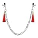 Nipple clamp Nipple clit Clamps Twin Clamps with Fluffy Tassel Body Decoration (Twin clamp)