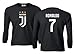 Spark Apparel Soccer Shirt #7 Cristiano Ronaldo CR7 Boys Girls Youth Long Sleeve T-Shirt