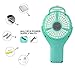 TOPWELL WIOR Handheld Mini USB Misting Fan Water Spray Fan Rechargeable Portable Personal Cooling Mist Humidifier Fan (Green)