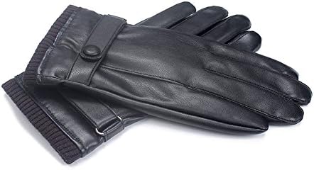 Touchscreen Gloves Faux Leather Gloves for Men's Texting