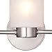 Westinghouse 6227900 Sylvestre Three-Light Interior Wall Fixture, Brushed Nickel Finish with Frosted Seeded Glass, 3, White