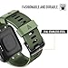 ANCOOL Compatible with Forerunner 35 Bands Soft Silicone Watch Band Sport Strap Replacement for Forerunner 35 Smartwatch (Olive Green)