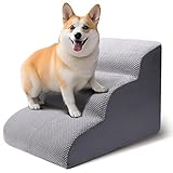 CiWiVOKi 3 Tier Dog Ramp for Couch, Non-Slip Pet