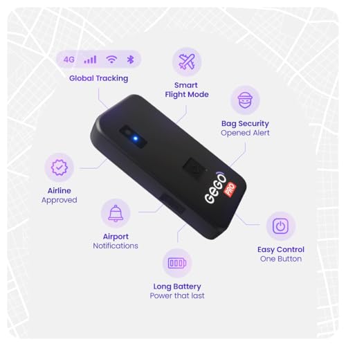 GEGO PRO GPS Tracker - Universal Tracking for Luggage, Vehicles, Trailers, Bike, Person | Real-Time GPS Tracking, WiFi, GSM & Bluetooth | Long Battery Life | Subscription Required