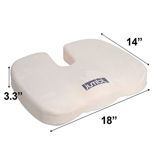Jumbl Orthopedic Comfort Foam Chair Seat Cushion; Best Rated, Car Seat