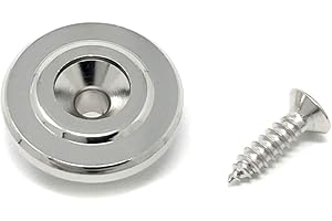 Vintage Forge Nickel Round String Retainer Guide Tree for Fender Precision Jazz Style Bass Guitars and Others with Screw BSR40-NKL