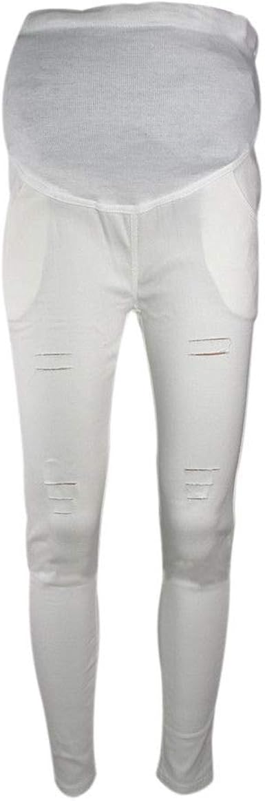 white maternity jeggings