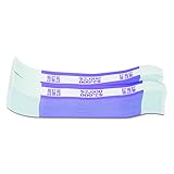 MMF Industries Self-Adhesive Currency Straps, Violet, 2000 in $20 Bills, 1000 Bands per Box (216070H19)