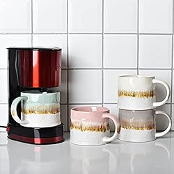 Bosmarlin Large Ceramic Coffee Mug Set of 2, 15
