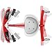 Foot-to-Floor Red Ziggle Solid Steel Frame Ride-On