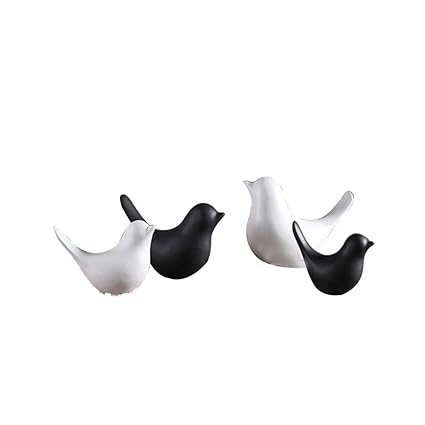 4pcs Moderne Simple Nordique En Céramique Paix Oiseau Pigeon