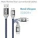 Fasgear Micro USB 2.0 Cables 3 Pack 10 ft 2.4A Fast Charging Braided Micro-B 2.0 Charger Cord Compatible for Android Phone/PS4 Controller/Samsung Galaxy S7 Note 5/Kindle/Fire TV Stick (Red,Blue,Pink)