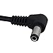 RDEXP ID 2.1mm OD 5.5mm Cable Length 25cm DC Power Male Jack Plug Right Angle with Wire Pack of 10