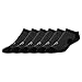 Pree Men's No Show Socks, Black, Large