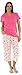 SleepytimePjs Women's Sleepwear Cotton Short Sleeve and Capri Pajama Pj Set