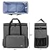 CURMIO Dual-Layer PC Carrying Case, Desktop Travel Bag with Removable Bottom Board for PC Tower, Keyboard, Mouse, Bag Only, Grey