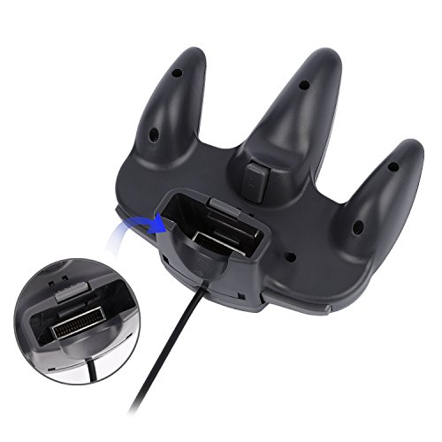 Diswoe Classic N64 Controller Wired Controllers for PC and Mac (Black) - Thumbnail 2