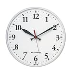 Outdoor White Clock and Thermometer Combo Set