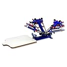 4 Color 1 Station Silk Screen Printing Press Fine Tuning T-shirt Screen Printer(Item#006522)