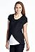 HelloMiz Maternity Asymmetrical Overlay Nursing Breastfeeding Top