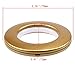 LANDGOO Curtain Grommets 1-9/16 Inch Inner Diameter 16Pack Matte Gold Curtain Eyelets for Hanging Eyelet Curtains