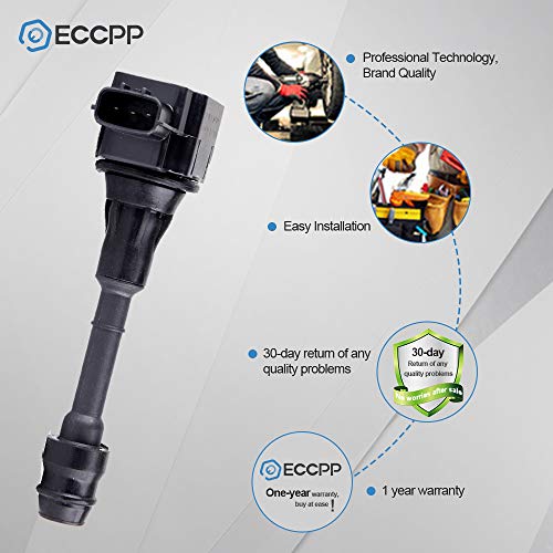 ECCPP Ignition Coils Pack of 4 Compatible with Nissan Altima/Sentra/X