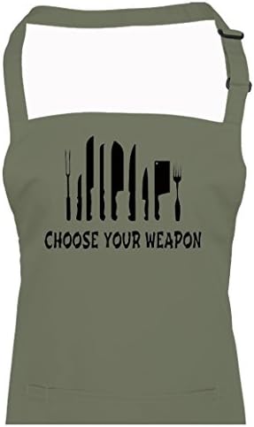 FatCuckoo CHOOSE YOUR WEAPONS - Unisex Kitchen apron from