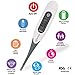 Digital Medical Oral Thermometer for Fever - Baby Kids and Adults - Accurate and Fast 10 Sec Reading - Rectal and Armpit Temperature Termometro for Infant Children and Babies with Fever Indicator